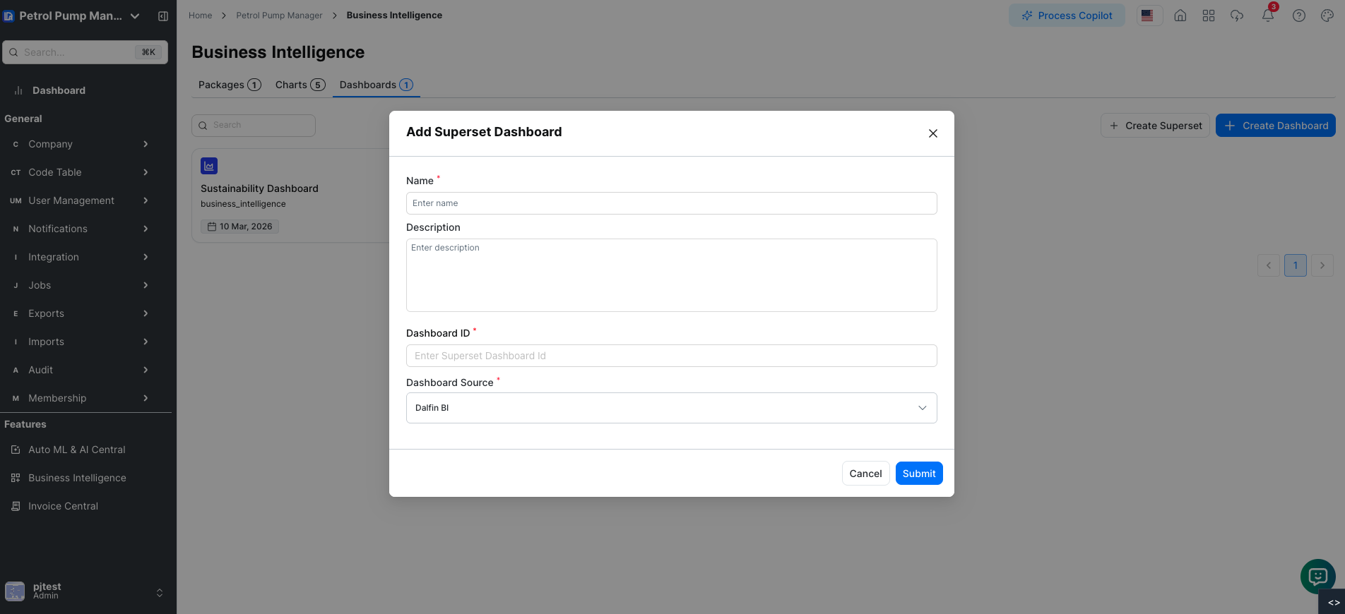 Create Superset Dashboard