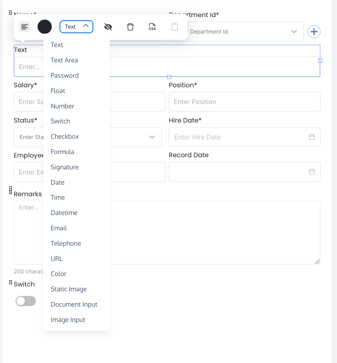 Data types and tools overview
