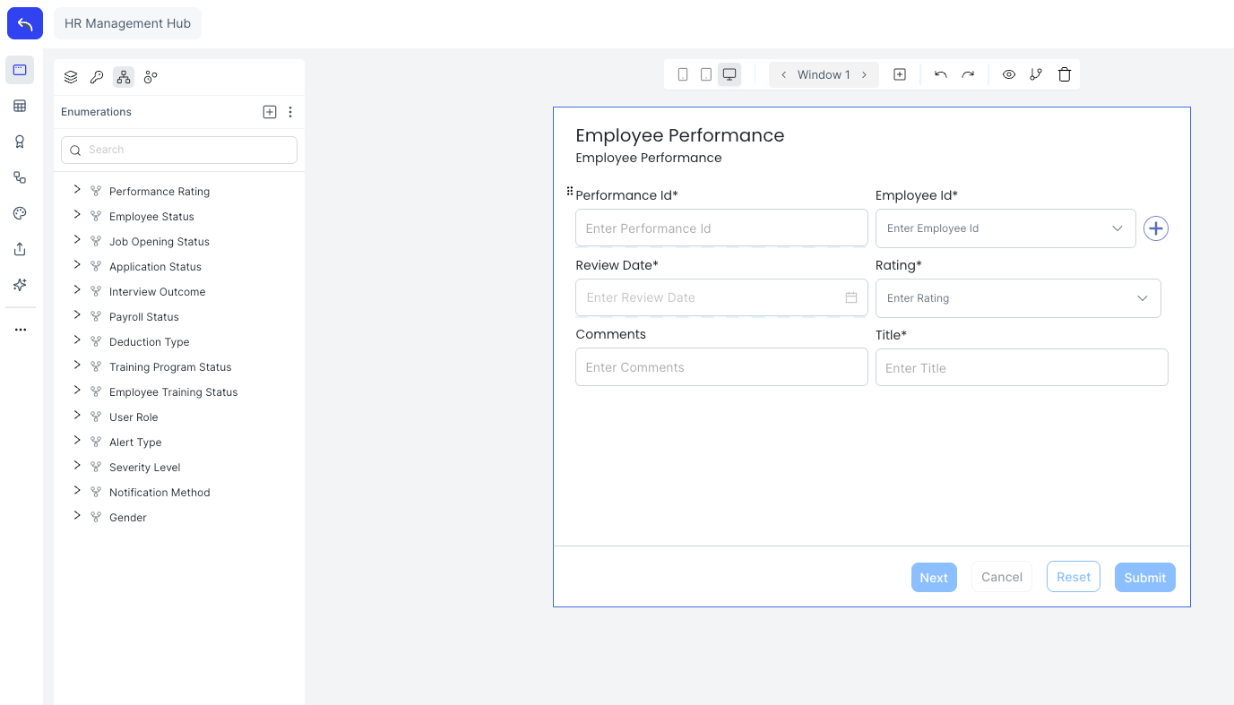 List of enumerations