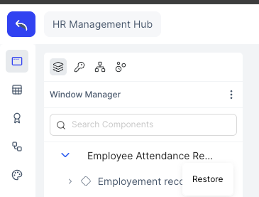 Restore item from archive
