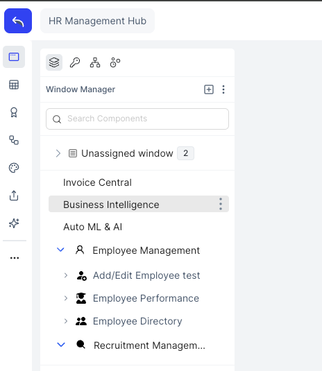 Windows visible after assigning from unassigned