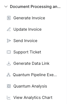 Document Processing and Advanced event list
