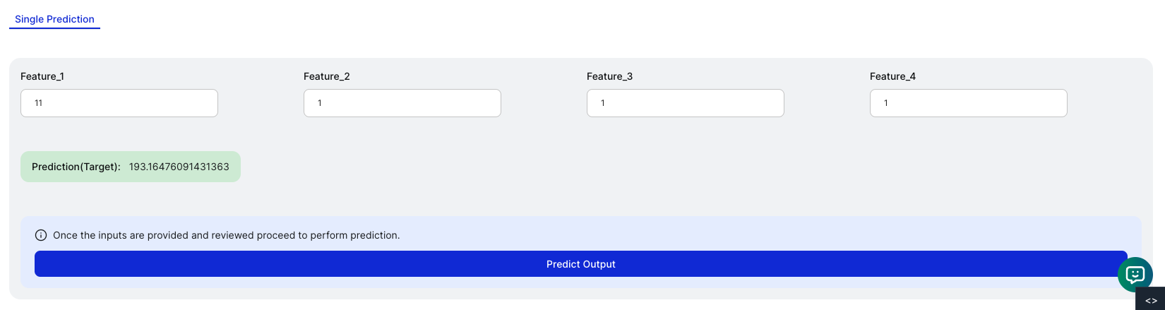 AutoML Single Predict